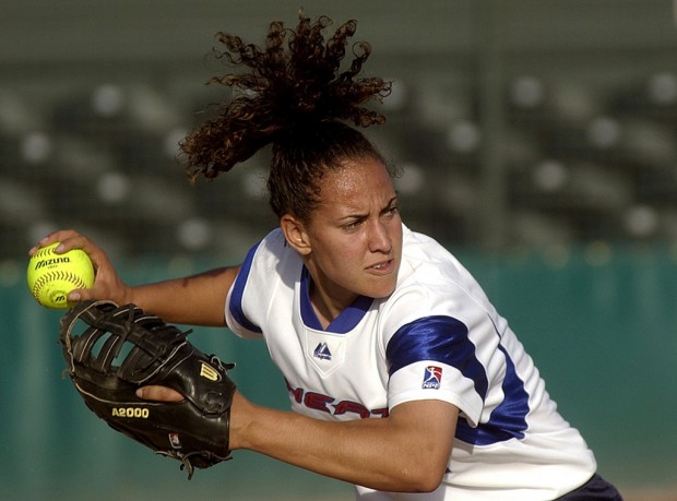 27 Days Away: Former Lancer Flowers took softball gold in '04